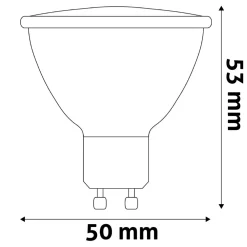 2,5W | LED GU10 spot | 345LM | 3000K | Ikke dæmpbar