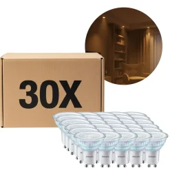 3.7W Philips Master LED Spot GU10 | Dæmpbar | 365lm | 3000K | 30 stk