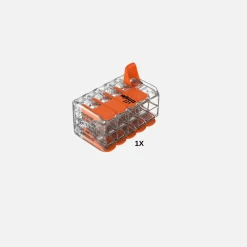 15x Wago transparent samlemuffer 10 x 0,14-4mm2