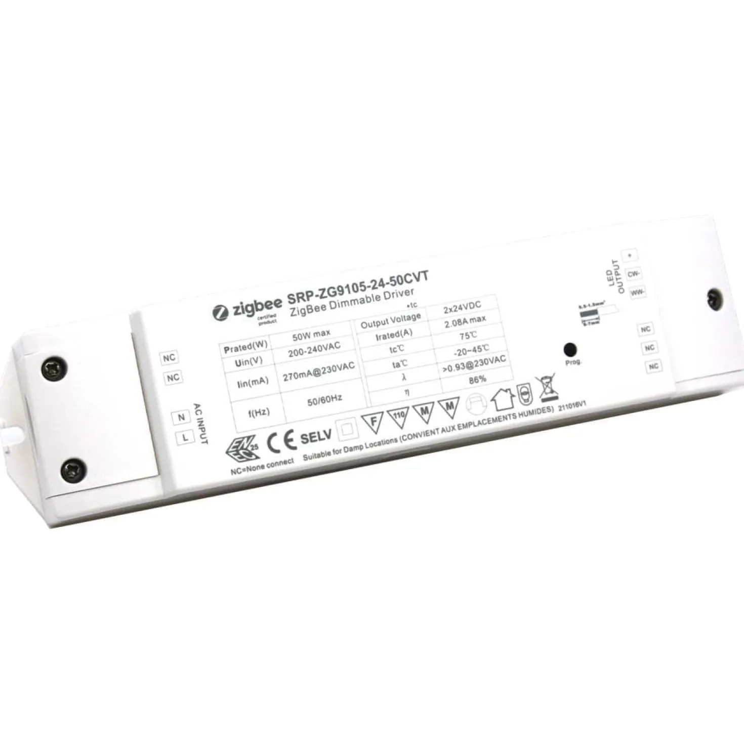Zigbee SMD LED Strip 24V | 5m | 12/15mm | RGBW | 1080lm/m | 14.4W/m | IP65 | HUE Kompatibel
