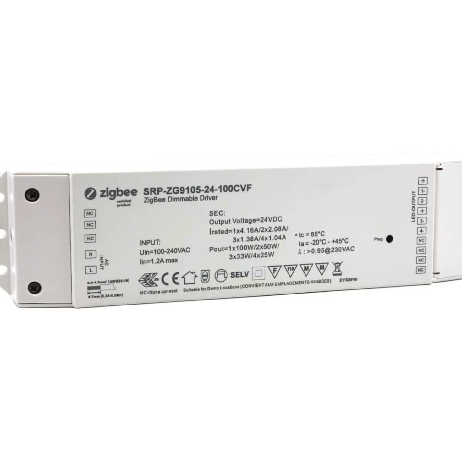 Zigbee SMD LED Strip 24V | 5m | 12/15mm | RGBW | 1080lm/m | 14.4W/m | IP65 | HUE Kompatibel