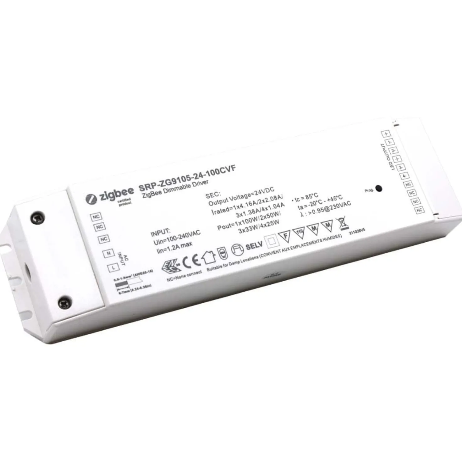 Zigbee SMD LED Strip 24V | 5m | 12/15mm | RGBW | 1080lm/m | 14.4W/m | IP65 | HUE Kompatibel
