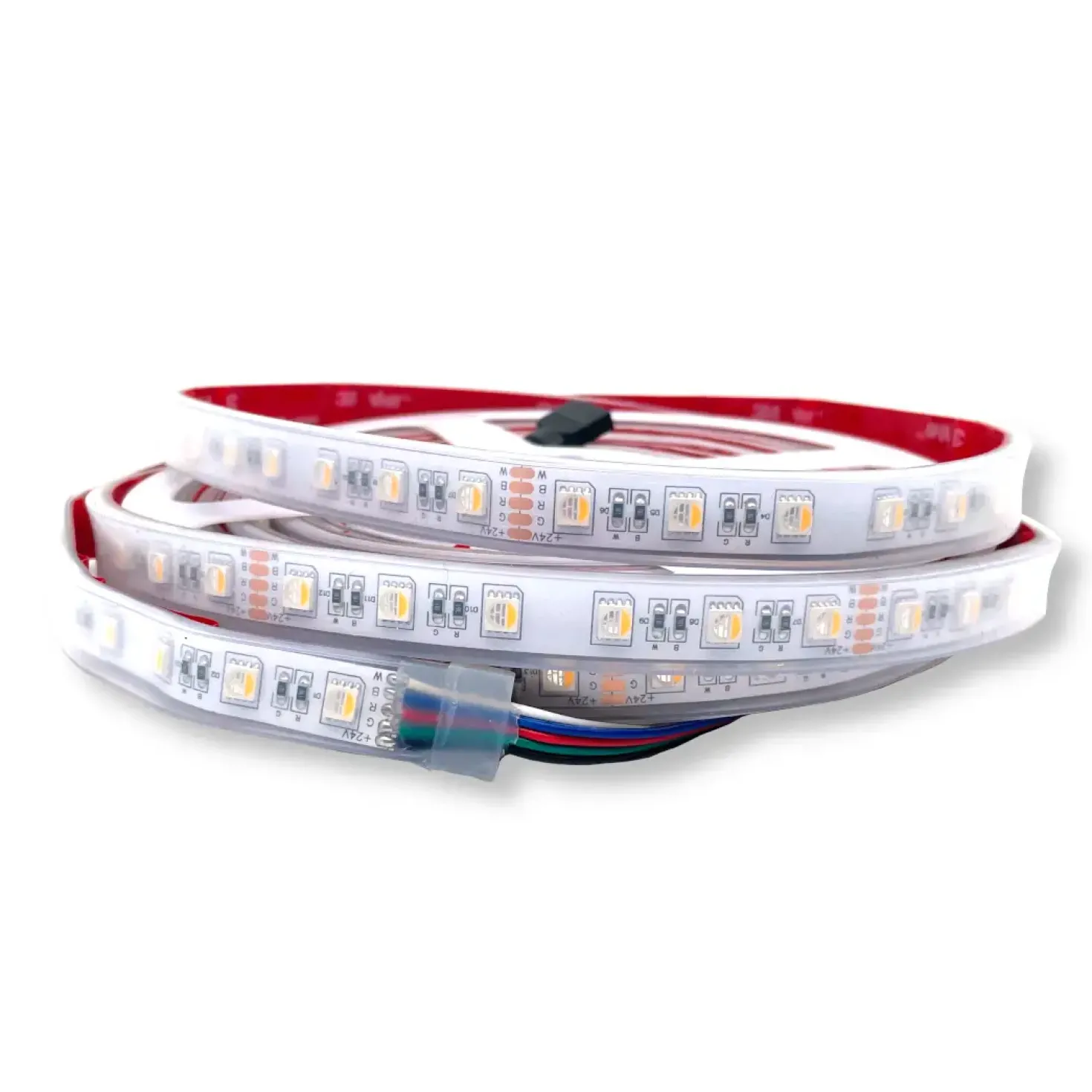 Zigbee SMD LED Strip 24V | 5m | 12/15mm | RGBW | 1080lm/m | 14.4W/m | IP65 | HUE Kompatibel