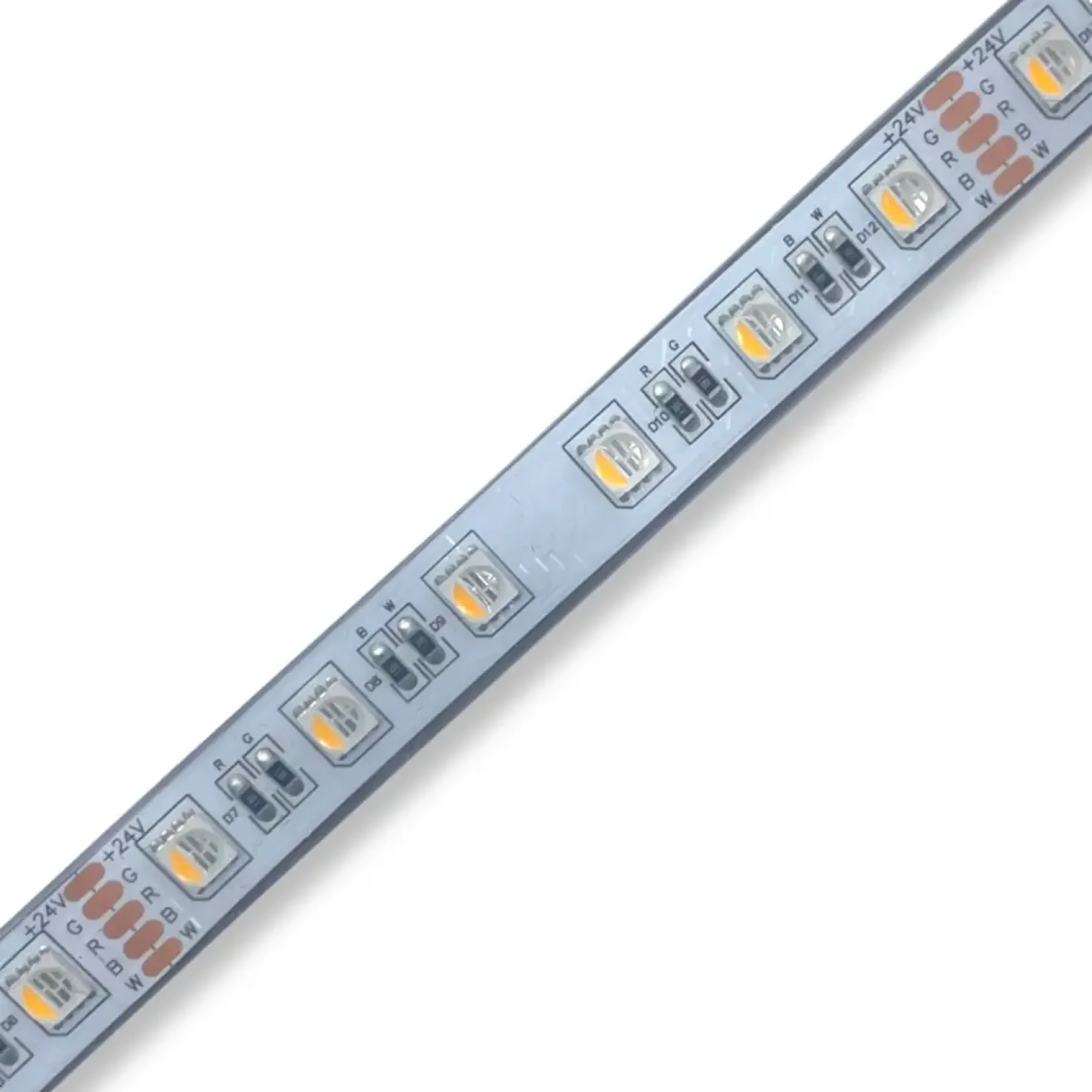 Zigbee SMD LED Strip 24V | 5m | 12/15mm | RGBW | 1080lm/m | 14.4W/m | IP65 | HUE Kompatibel